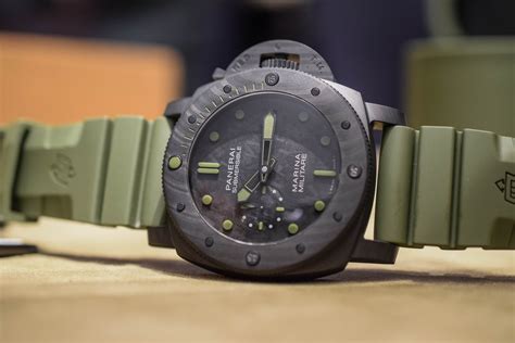 panerai carbotech used|Panerai submersible carbotech marina militare.